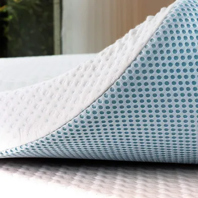 Matratzentopper 7,5 cm 90x190, viskoelastisch, Bambusbezug