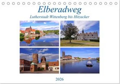 Obrázek produktu pro Labská cyklostezka z Lutherstadt Wittenberg do Hitzackeru (stolní kalendář 2026 DIN A5 na šířku), CALVENDO Monatskalender