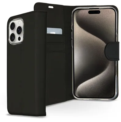 Produktbild von Accezz Wallet TPU Klapphülle iPhone 16 Pro - Schwarz