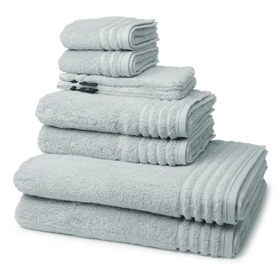 Produktbild von Vossen Vienna Style Supersoft 2 X Wasch- 2 X Gäste- 2 X Dusch- 2 X Handtuch im Set Extrem flauschig und saugfähig, Stäbchenbordüre Ton in Ton, Logostick