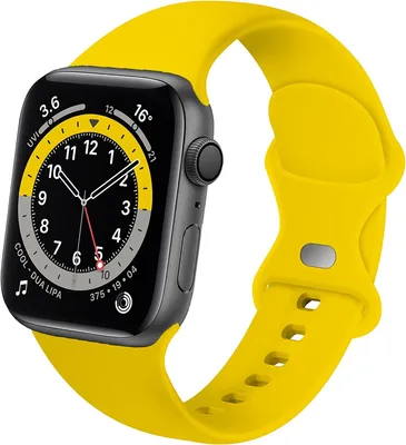 Produktbild von Strap-it Apple Watch Armband Silikon (Gelb)
