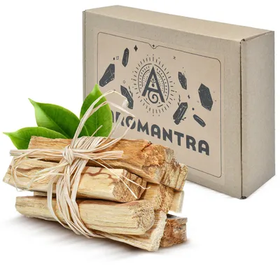 Produktbild von Aromantra - Palo Santo Esoterisches Geschenkset Räucherholz 100g - Natürliches Aroma Mit Vanille & Zitrus - Meditation & Achtsamkeit - Aus Ecuador
