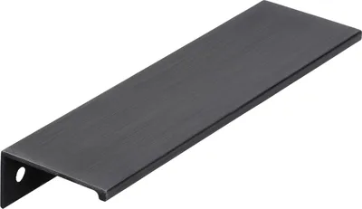 Zdjęcie produktu dla Listwa uchwytowa Siro Crevan LA 128 mm długość uchwytu meblowego 145 mm, aluminium w kolorze szczotkowanego matowego żelaza