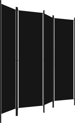 Produktbild von " " 4-tlg. Raumteiler Paravent Elegantes Design - Trennwand/Sichtschutz - Schwarz 200x180 cm NeuMöbel 3528383