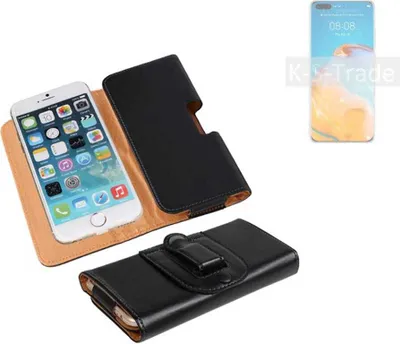 Produktbild von K-S-Trade Schützhülle Handyhülle kompatibel mit Huawei P40 Pro Holster Gürtel Tasche Schutzhülle Handy-Tasche Smartphone Case Seitentasche
