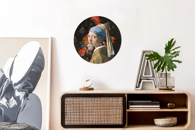 Produktbild von MuchoWow® - Wand Bild - Wohnzimmer - Runde Bilder - Alubilder - Kunst für zu Hause - Aluminium - Wanddekoration