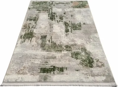 Obrázek produktu pro Obdélníkový kusový koberec 120x170 cm STEFANO - krémový / zelený