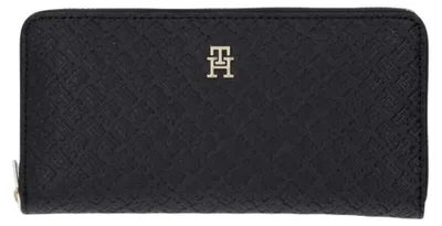 Produktbild von Tommy Hilfiger TH ICON LRG ZA MONO Damen Portemonnaie Schwarz : Größe - UNICA Größe: UNICA