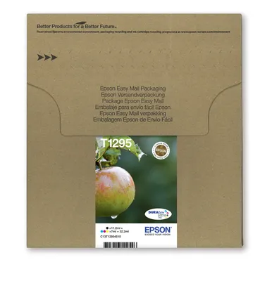 Produktbild von Epson Multipack T129 EasyMail - 4er-Pack - L-Größe - Schwarz, Gelb, Cyan, Magenta - original - Blisterverpackung - Tintenpatrone - für Stylus SX230, SX235, SX430, SX438, WorkForce WF-3010, 3520, 3530, 3540, 7015, 7515, 7525