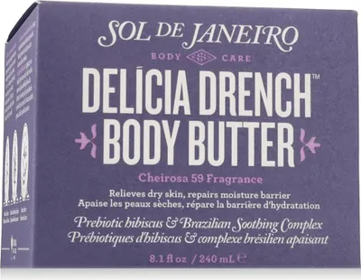 Obrázok produktu pre Sol de Janeiro 810912034853, Maslo, Ženy, Hydratačný, Výživný, Upokojujúci, 240 ml, Hrniec, 24 h