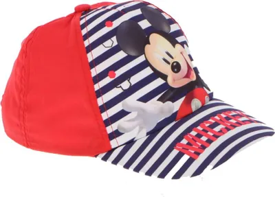 Zdjęcie produktu dla Czapka Disney Mickey Mouse Klasyczna czapka Disney wykonana w 100% z bawełny, regulowana, czerwona