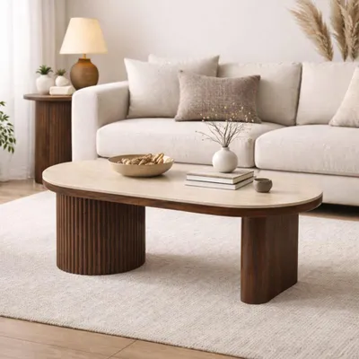 Produktbild von Milton & Oldbrook Couchtisch 130 cm Kavala Walnussoptik