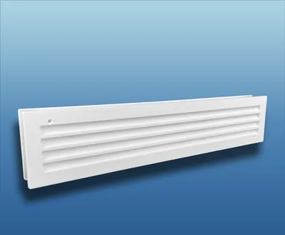 Produktbild von Türlüftungsgitter doppelseitig Serie KE PP 450x91 : weiß Farbe: weiß