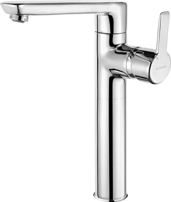 Zdjęcie produktu dla Bateria umywalkowa wysoka Deante chromowana, mieszaczowa, jednouchwytowa, stojąca, wys. 289 mm, ekologiczny aerator, mosiądz.