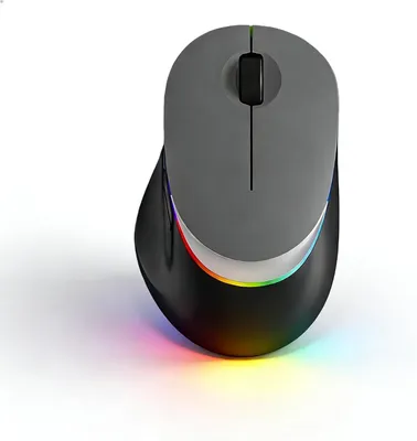 Produktbild von Kabellose Maus Bluetooth 2,4G Dualmodus, leise, wiederaufladbar, RGB-Licht, kompakt, tragbar für PC, Laptop, Mac, Tablet, Büro, Schule, Studenten