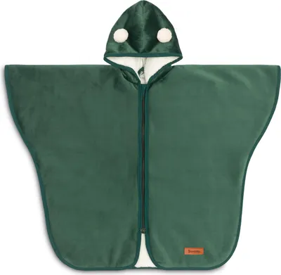 Produktbild von SENSILLO Auto-Poncho Kinder Autositz Kinderwagen Fahrrad, Grün