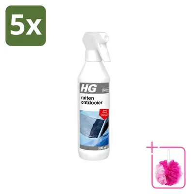 Produktbild von 5 x HG Scheibenenteiser Spray - 500 ml - Sparpackung - 5 Stücke