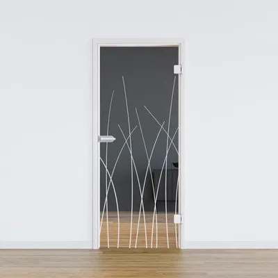 Produktbild von Pertura Glastür Glera Reeds 01 709 x 2085 x 8 mm Rechts für Beschlag Studio Office