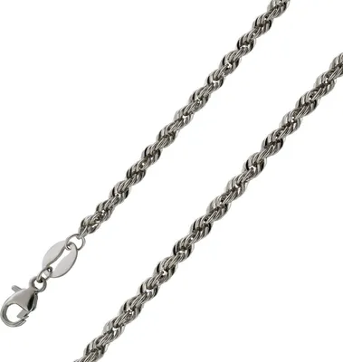 Produktbild von Platin 950 Kordelkette massiv 2,3mm poliert Dokie Rope 60
