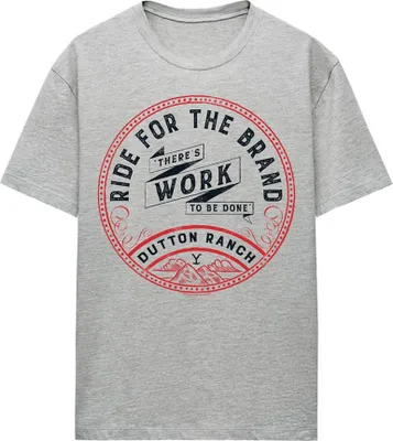 Obrázok produktu pre Yellowstone - "There´s Work to Be Done" T-Shirt für Damen, melírované TV26830 (XXL) (Sportliches Heather)