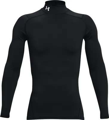 Produktbild von Under Armour Cg Armor Comp Mock-Schwarzes T-Shirt 1366072-001__LG