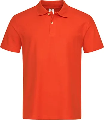 Immagine prodotto di Stedman ST3000 | Polo da uomo-Piqué 100 - Colore: Arancione brillante - Taglia: L