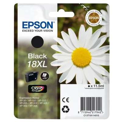 Produktbild von Epson Tintenpatrone XL schwarz Claria Home T 181         T 1811