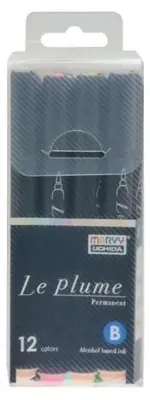 Produktbild von Permanentmarker mit Pinselspitze, 12 Stück – Marvy