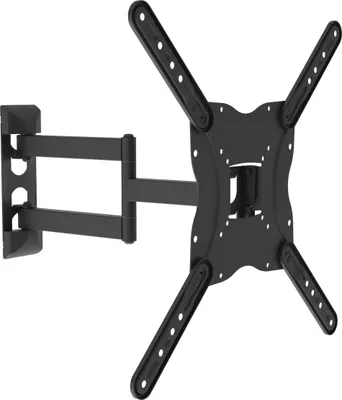 Produktbild von Equip 650407 23"-55" voll bewegliche TV-Wandhalterung, 139,7 cm (55"), 75 x 75 mm, 400 x 400 mm, -14 - 5°, Stahl, Schwarz