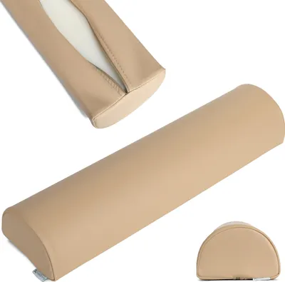 Produktbild von Habys Lagerungsrolle Halbrund, Nackenrolle, Knierolle, Lagerungskissen | für Massage und Therapie | Kniehalbrolle, 60x15x10cm | Beige