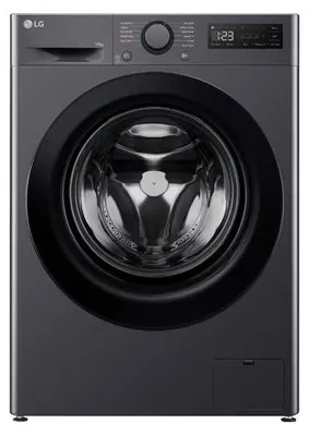 A front view of a washing machine.