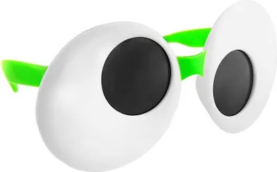Produktbild von Comicaugen grün Partybrille