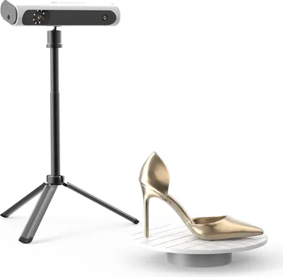 Produktbild von 3DMakerpro Lynx Handheld-3D-Scanner fuer 3D-Druck, 0,1 mm Genauigkeit und 10 FPS Scannen, blitzschnelle Geschwindigkeit mit intelligentem grossflaechigen Scanbereich, 400 x 250 mm, Unterstuetzung zum Scannen schwarzer Objekte, 3D-Modell-Scanner, kompatibel mit Win10/11 und MacOS 11/12 (Premium)