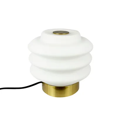 Produktbild von Tischlampe, Tischleuchte, Nachttischlampe, Schreibtischlampe, LED Leselampe, Diva Messing