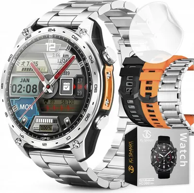 Zdjęcie produktu dla Smartwatch Zegarek Męski GPS 4GB MAPY AMOLED CIŚNIENIE MENU PL WODOODPORNY