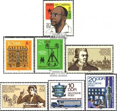 Produktbild von Briefmarken DDR 1978 Mi 2293,2308-2309,2314-2315, 2316-2317 (kompl.Ausg.) postfrisch 5.Todestag von Cabral