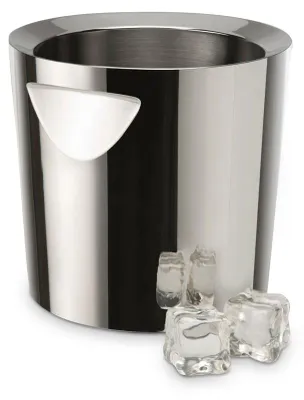 Champagnerkühler doppelwandig 7 l Edelstahl 18/10 silber