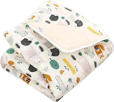 Immagine prodotto di TupTam tappeto gioco per bambini grande tappeto gioco imbottito XXL gattonare 120 x 120 cm tappeto sonno camera bambino, colore: foresta / beige