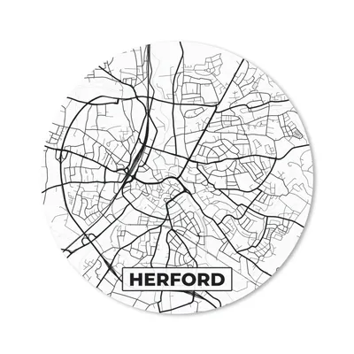 Produktbild von MuchoWow® Mauspad Mousepad Karte - Herford - Stadtplan 30x30 cm - Mousepads - Maus Mat - Pad - Mausunterlage - Tischunterlage - Schreibtischmatten