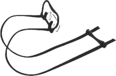 Produktbild von Gepäckträger-Doppelspanngurt BIBIA 25-44 cm einstellbar