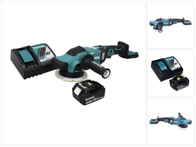 Produktbild von Makita DPO 600 RG1 Akku Exzenterpolierer 18 V 150 mm XPT Brushless + 1x Akku 6,0 Ah + Ladegerät
