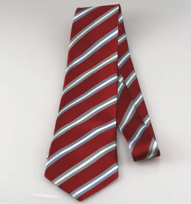 Imagen del producto de Corbata de seda Giori Milano, modelo RS0804, color rojo y blanco