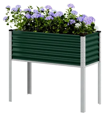 Produktbild von Pflanzkübel Hochbeet aus Metall für Garten und Terrasse 100x41x90 cm