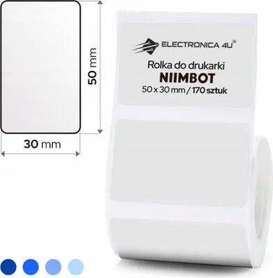 Obrázok produktu pre Samolepiace termálne štítky Niimbot B1 B4 B21 B3S B31 50x30
