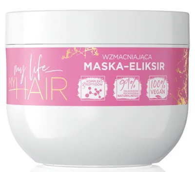 Immagine prodotto di Eveline Cosmetics La mia vita, i miei capelli - Maschera rinforzante-Elixir, 300 ml