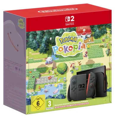 Immagine prodotto di Nintendo Switch 2 e Pokémon Pokopia, Nintendo Switch 2, Nero, Digitale, Tasto Home, D-pad, Tasto Condividi, LCD, 20,1 cm (7,9")