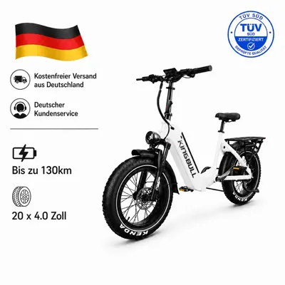 Produktbild von PIXAR VERVE 26 Zoll Fat E-Bike Tiefeinsteiger 250W 48V 20Ah bis 130 km Drehmomentsensor Shimano 8-Gang ZOOM Federgabel