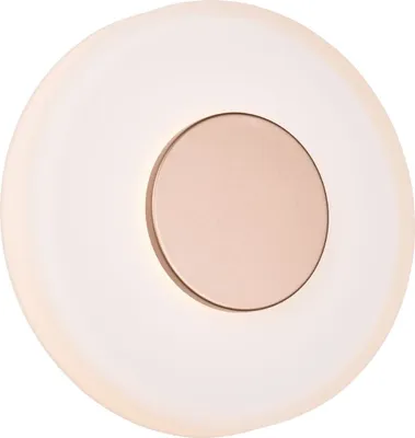 Image de Applique murale LED CELESTE marron et blanc 10 W, blanc chaud, 1 100 lm, verre, dimensions : 4 x 22 x 11,5 cm, IP20, Trio