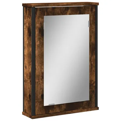 A product shot of a bathroom cabinet with a mirror.