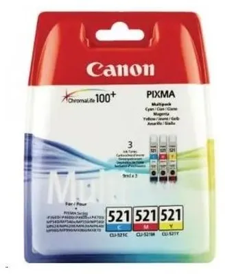 Obrázok produktu pre Canon 2934B015, Azúrová, Purpurová, Žltá, 3 kusov, Viacnásobné balenie